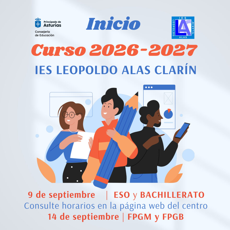 INICIO DE CURSO 2026 2027